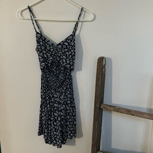 Hollister Romper in Blue with White Accent Flowers (Size XS)